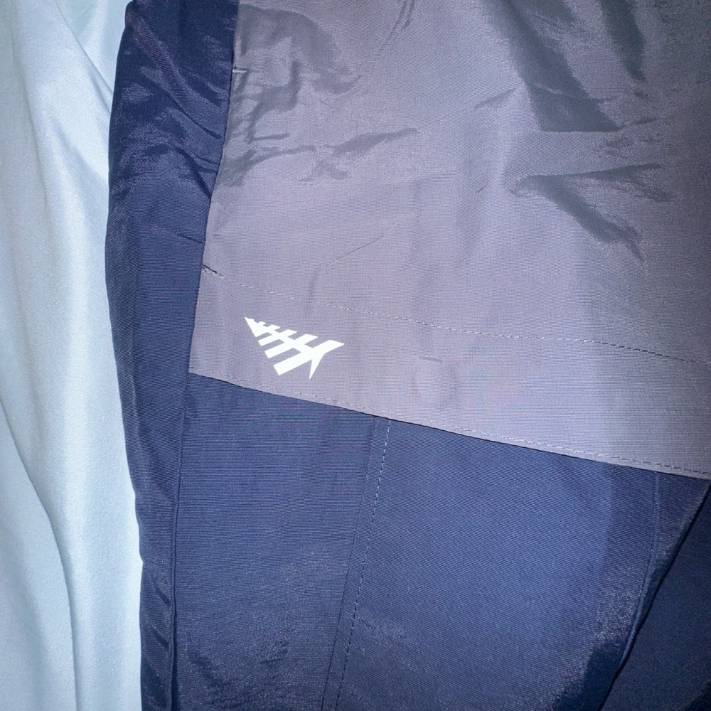 Gray and Blue Sweatpants with Two-Tone Design